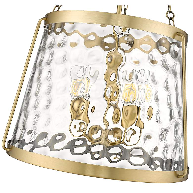 Image 5 Adabella 18 1/4" Wide Vintage Brass 5-Light Pendant more views