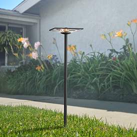 Image1 of Adachi 22" High Textured Black LED Low Voltage Outdoor Path Light