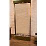 Adaglo Tranquil River 90" Glass and Copper Wall Fountain with Light