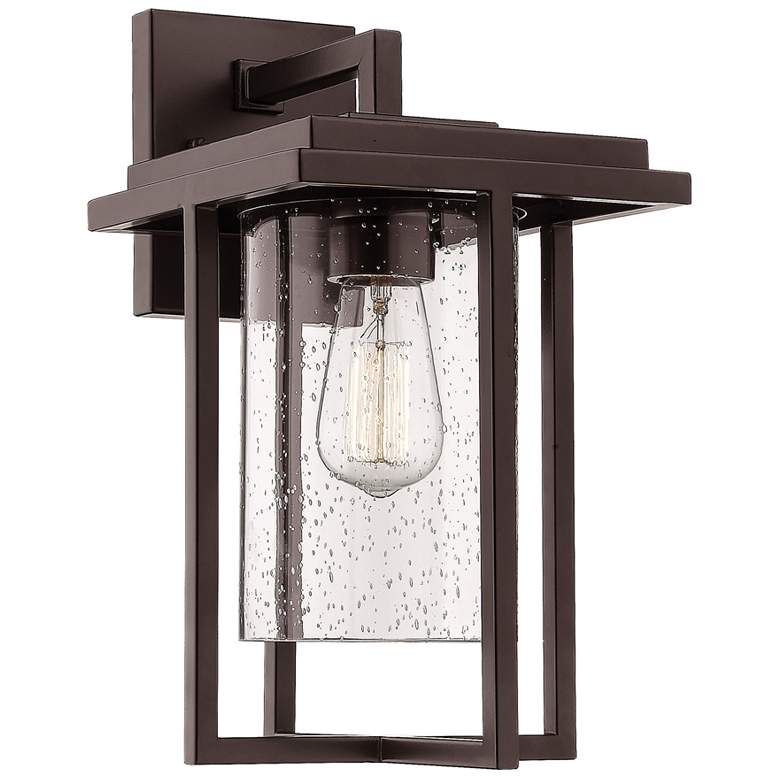 Image 1 Adair 1-Light Outdoor Wall Sconce in Powder Coated Bronze