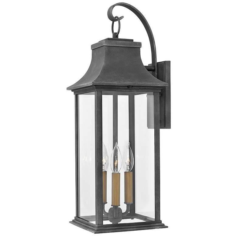 Image 1 Adair 24 1/2" High Aged Zinc Outdoor Wall Light