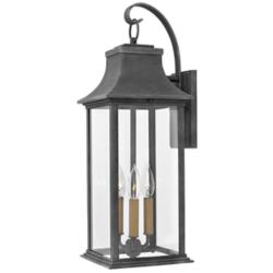 Adair 24 1/2" High Aged Zinc Outdoor Wall Light