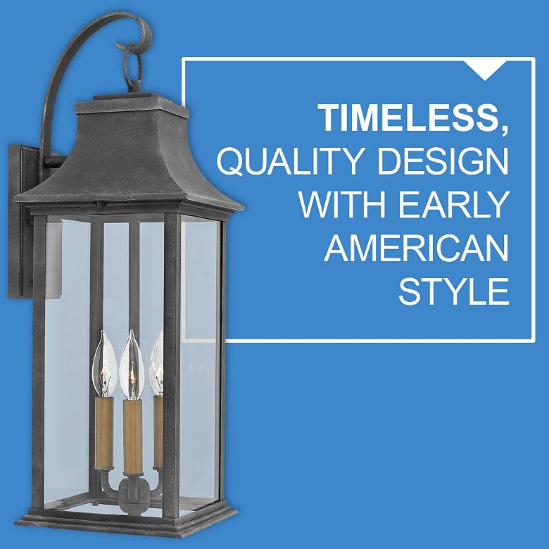 Image 6 Adair 24 1/2" High Aged Zinc Outdoor Wall Light more views