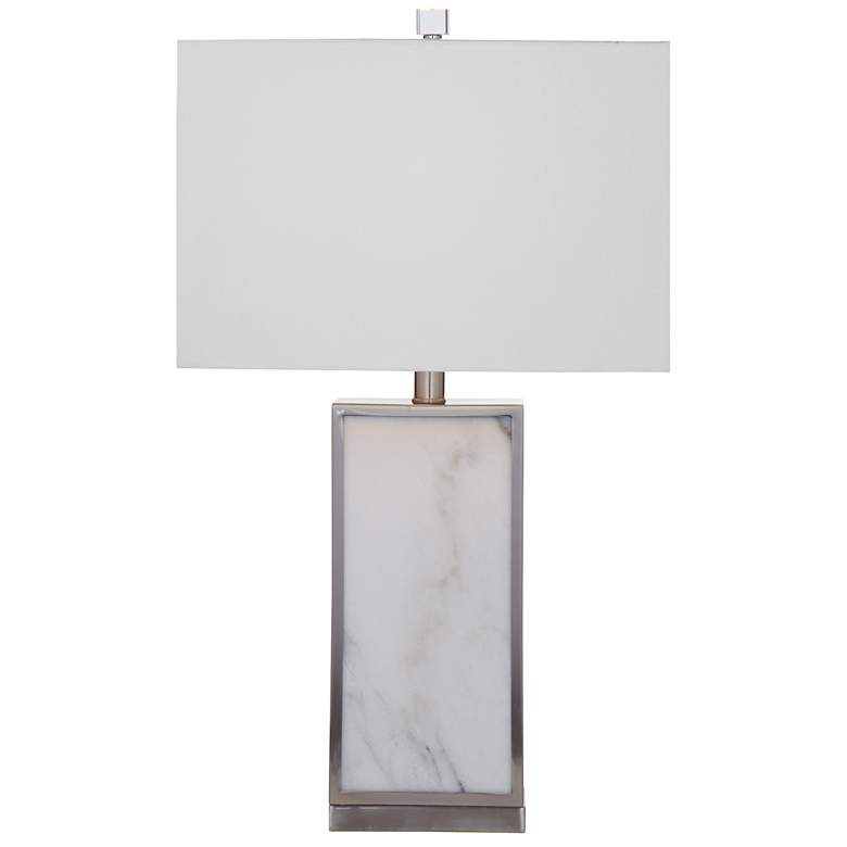 Image 1 Adair 26 inch Modern Styled White Table Lamp