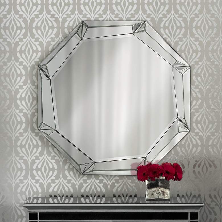 Image 1 Adalia Beveled 33"x33" Octagon Wall Mirror