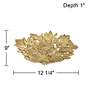 Adaline Shiny Gold Decorative Floral Openwork Plate