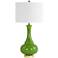 Adaliz Avocado Green Glass Vase Table Lamp