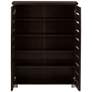 4_Adalwin 30" Wide Dark Brown Wood 2-Door Shoe Storage Cabinet more views
