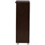 5_Adalwin 30" Wide Dark Brown Wood 2-Door Shoe Storage Cabinet more views