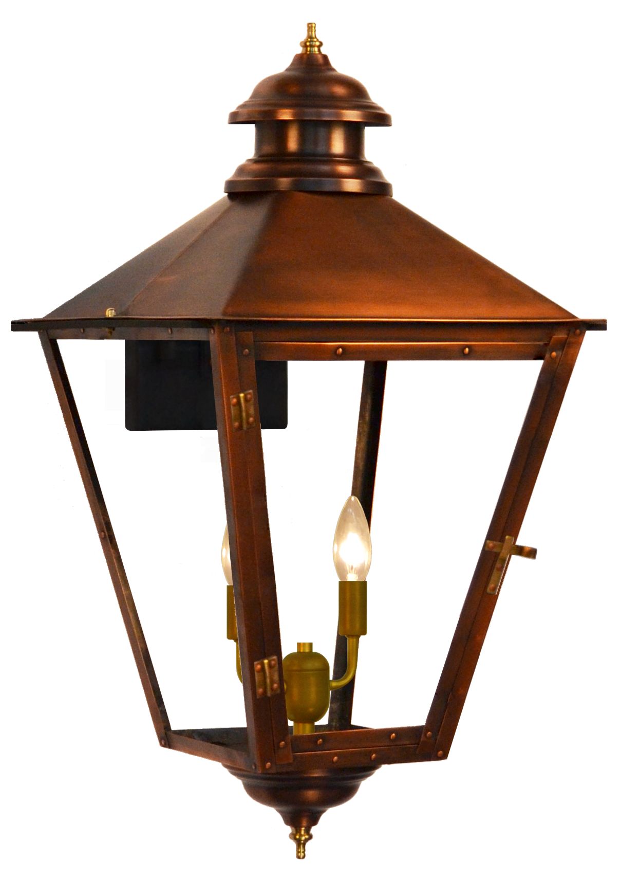 Thumbnail2 of Adam Street 19 1/2" High Copper 2-Light Outdoor Wall Light more views