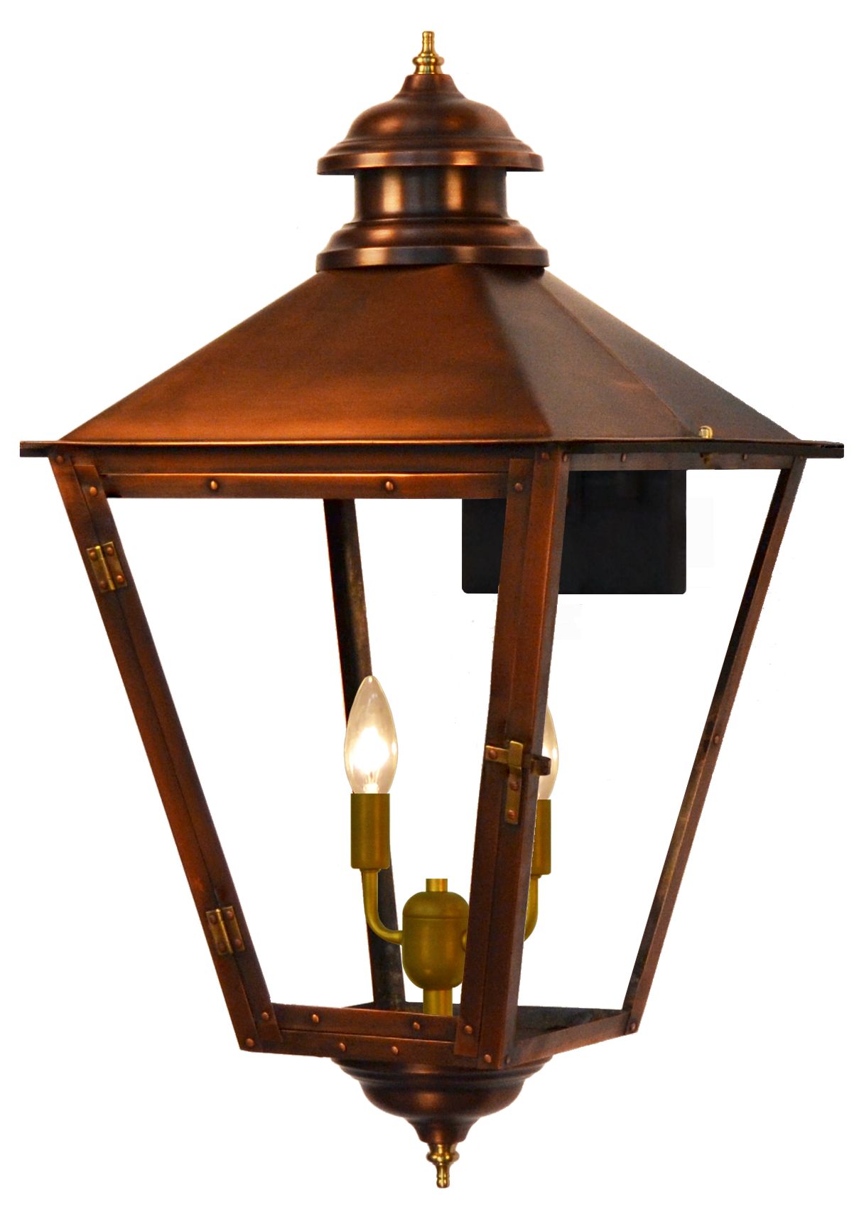Thumbnail3 of Adam Street 19 1/2" High Copper 2-Light Outdoor Wall Light more views