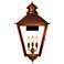 Adam Street 32" Tall Copper Electric Wall Mount Outdoor Lantern Sconce