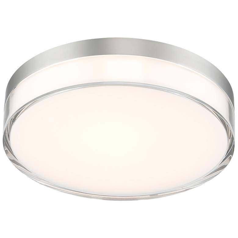Image 1 Adames 7" Wide Brushed Nickel LED Ceiling Light