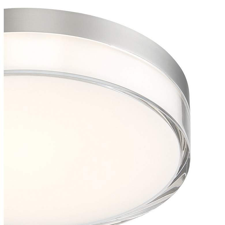 Image 2 Adames 7" Wide Brushed Nickel LED Ceiling Light more views
