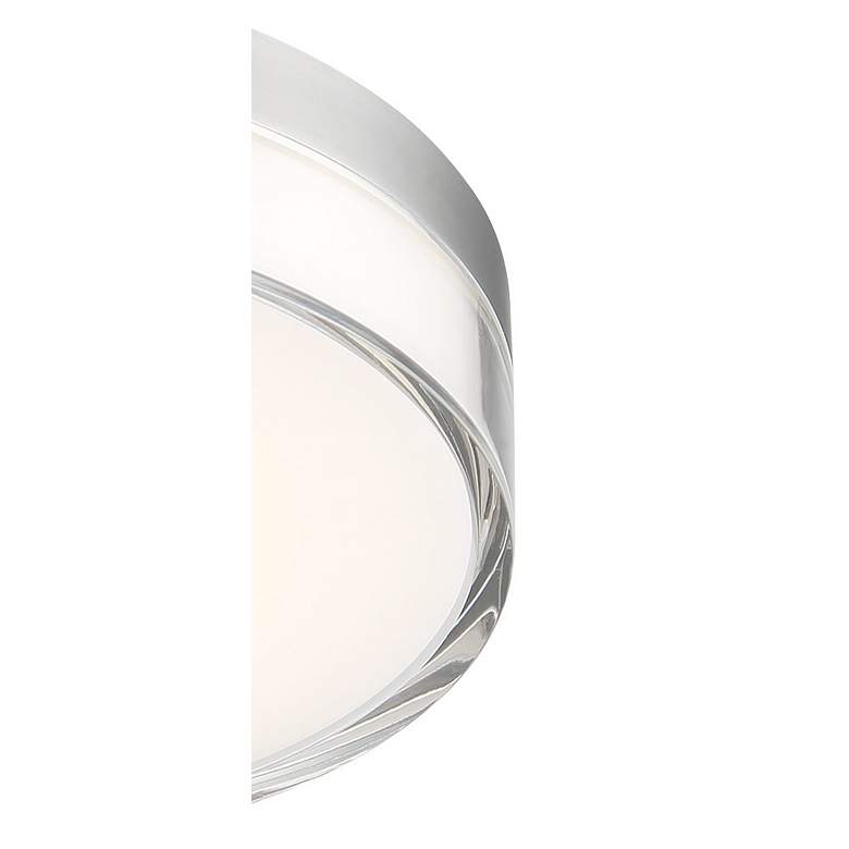 Image 3 Adames 7" Wide Brushed Nickel LED Ceiling Light more views