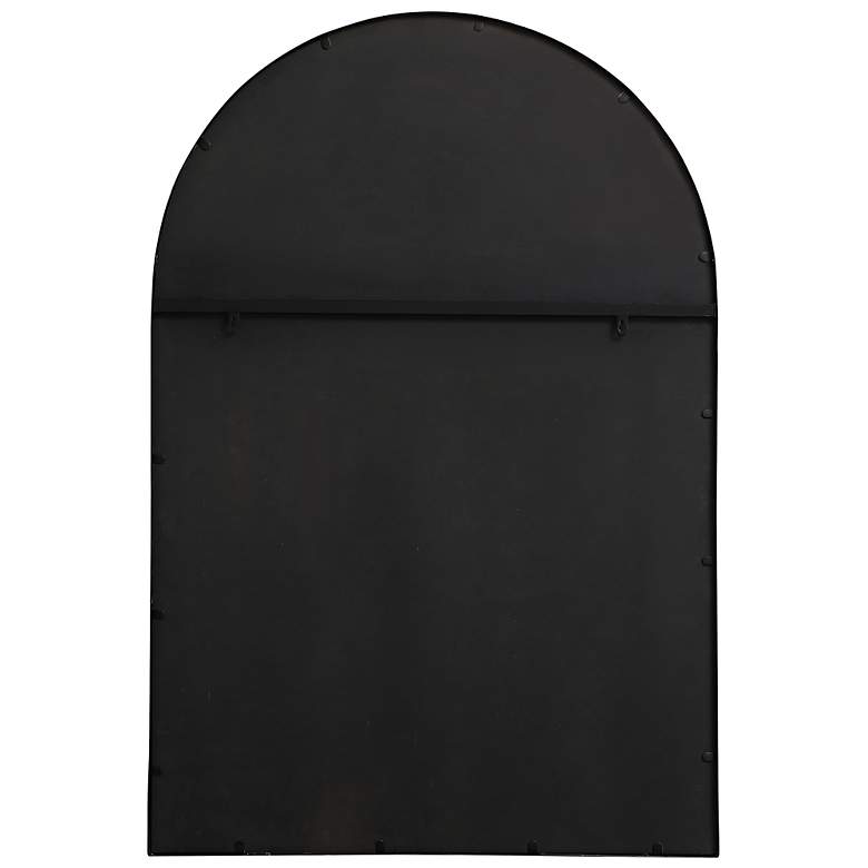 Image 3 Adames Black 31 1/2" x 47 1/4" Windowpane Wall Mirror more views
