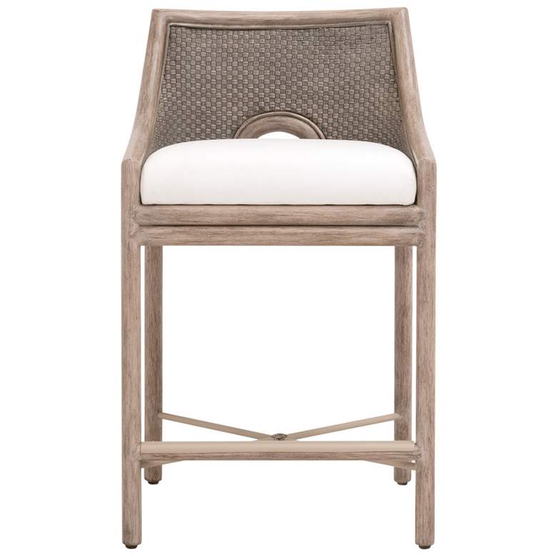 Image 1 Adamo Counter Stool, French Gray Cabana Loom, LiveSmart Peyton-Pearl