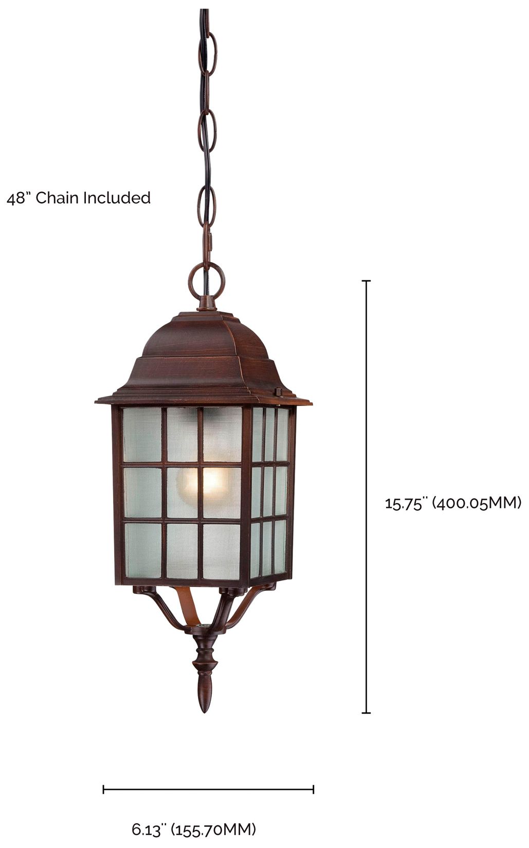 Image 4 ADAMS 1 LGT OUTDOOR HANGING more views