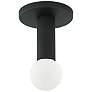 2_Adams 4.75" Wide Matte Black Flush Mount