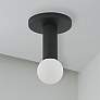 1_Adams 4.75" Wide Matte Black Flush Mount