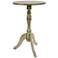 Adams Mineral Gray Pedestal Accent Table