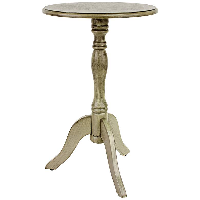 Image 1 Adams Mineral Gray Pedestal Accent Table