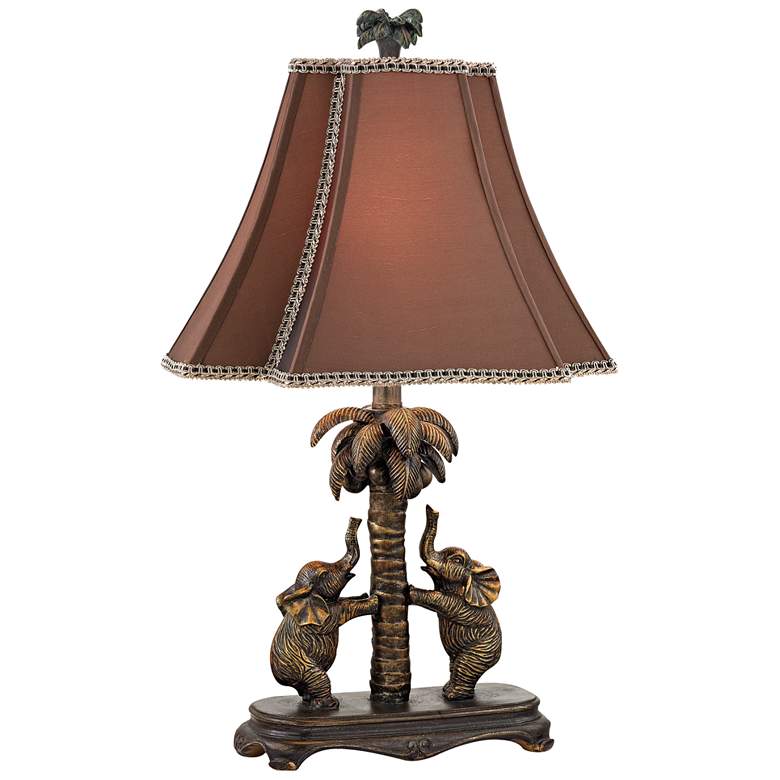 Image 1 Adamslane 24" High 1-Light Table Lamp - Bronze - Includes LED Bulb