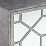 Adana 35" Wide 2-Door Gray Mirrored Cabinet by Studio 55D