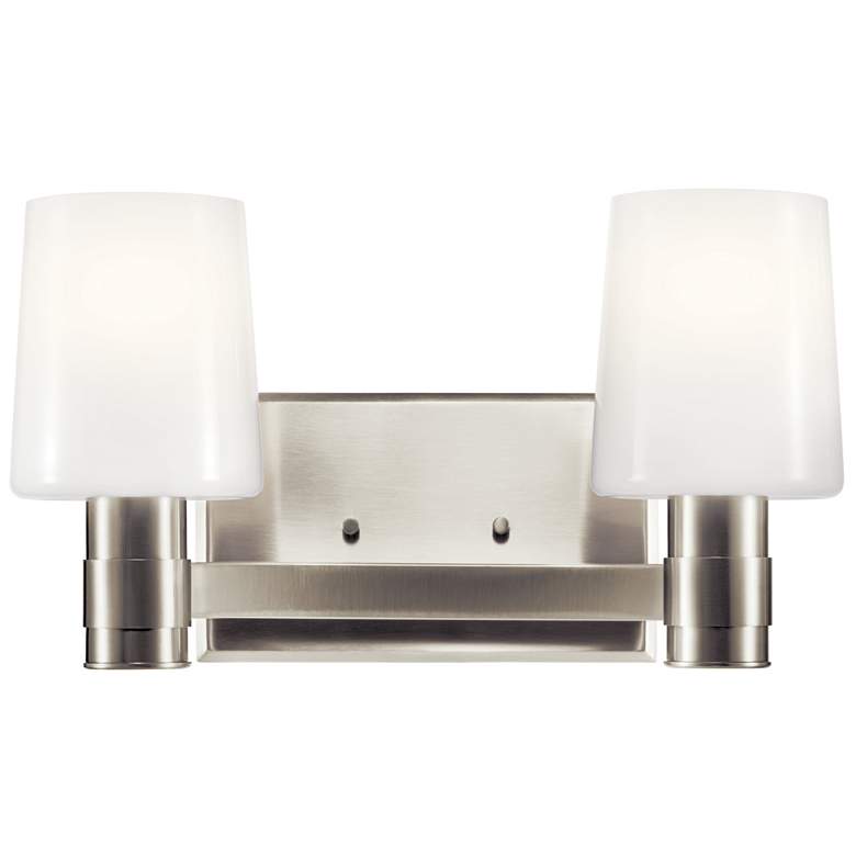 Image 3 Adani 14.5 Inch 2 Light Vanity in Brushed Nickel more views