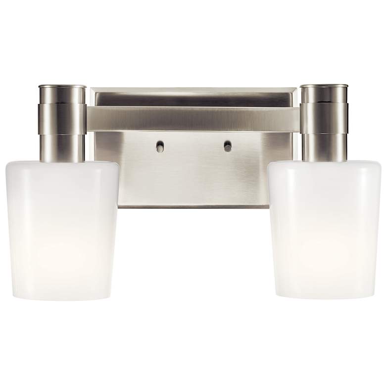 Image 4 Adani 14.5 Inch 2 Light Vanity in Brushed Nickel more views