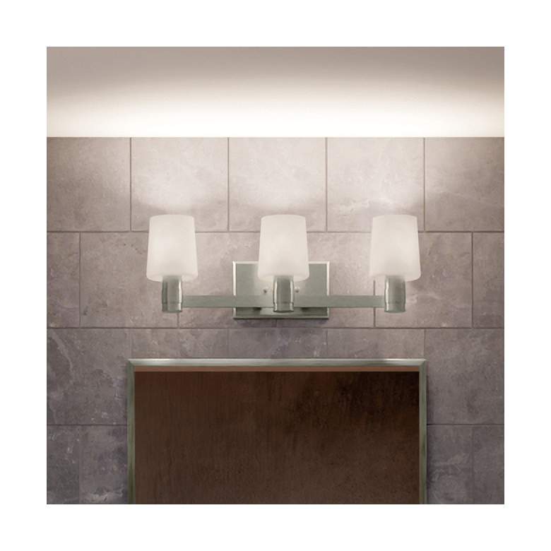 Image 1 Adani 24 Inch 3 Light Vanity in Brushed Nickel