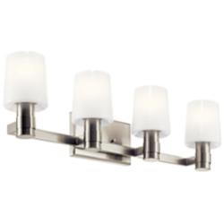 Adani 30 Inch 4 Light Vanity in Brushed Nickel