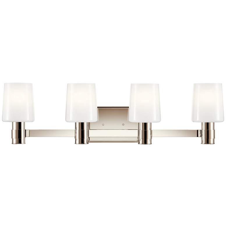 Image 3 Adani 30" Wide Polished Nickel 4-Light Vanity Bath Light more views