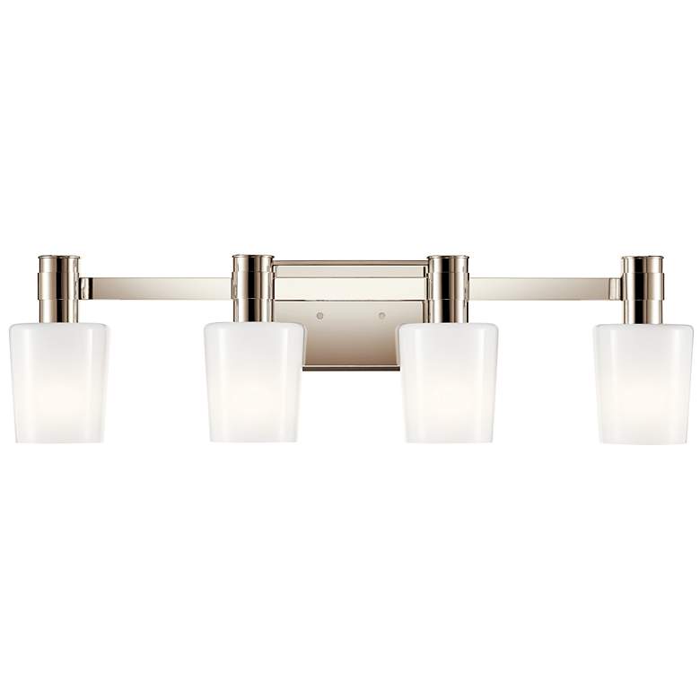 Image 4 Adani 30" Wide Polished Nickel 4-Light Vanity Bath Light more views