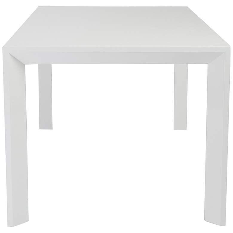 Image 5 Adara 63" Wide White Lacquered Wood Rectangular Dining Table more views