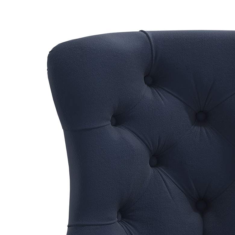 Image 2 Adara Navy Ink Velvet Tufted Accent Chair more views