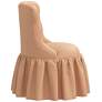 Adara Pink Melon Velvet Tufted Accent Chair