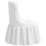 Adara White Velvet Tufted Accent Chair
