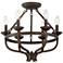 Adari 17 3/4" Wide Oil-Rubbed Bronze Ceiling Light