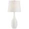 Addie White Accent Droplet Table Lamp