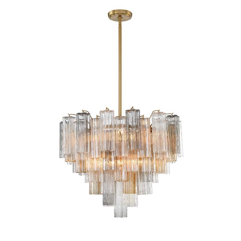 Image 3 Addis 12 Light Aged Brass Chandelier more views