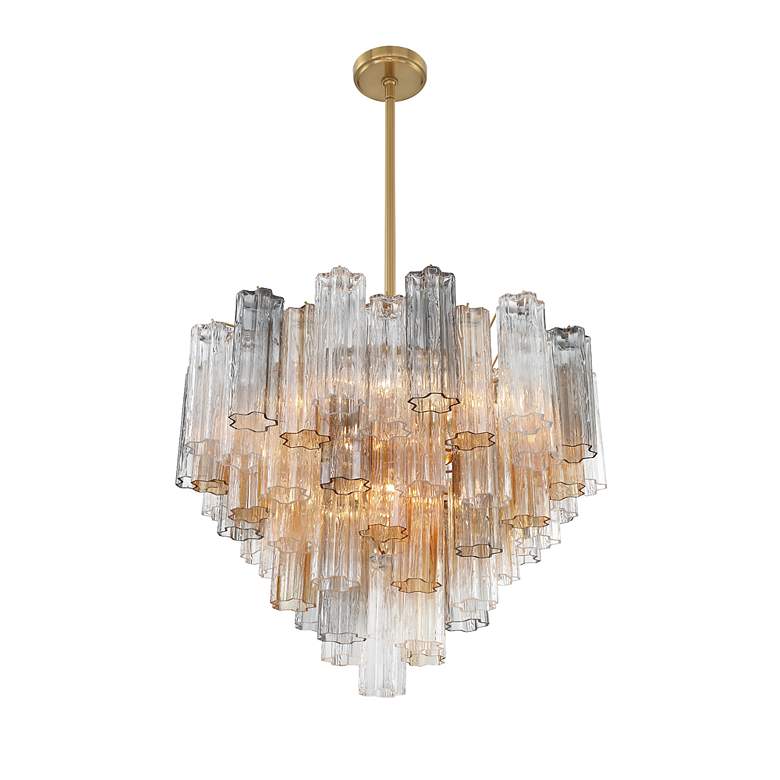 Image 4 Addis 12 Light Aged Brass Chandelier more views