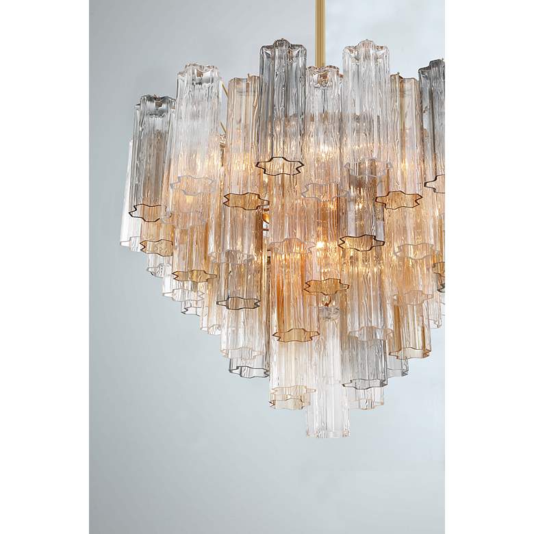 Image 6 Addis 12 Light Aged Brass Chandelier more views