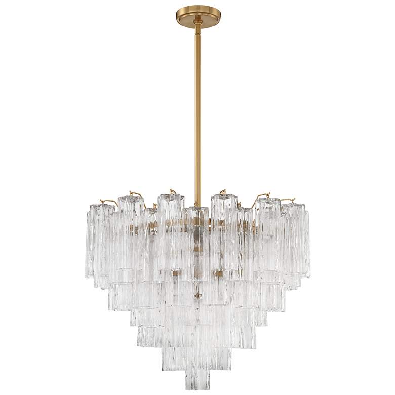 Image 2 Addis 12 Light Aged Brass Chandelier