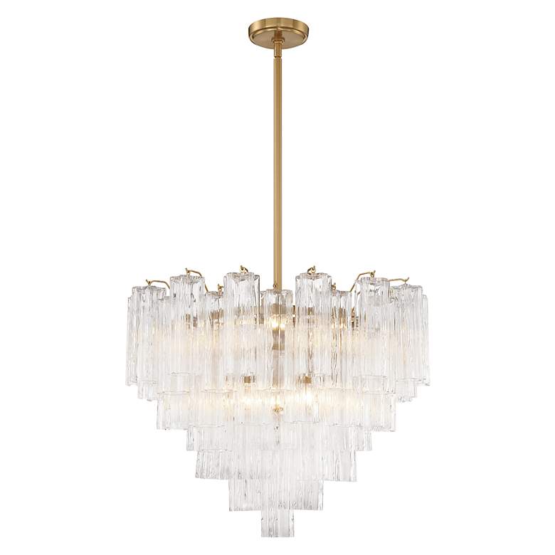 Image 3 Addis 12 Light Aged Brass Chandelier more views
