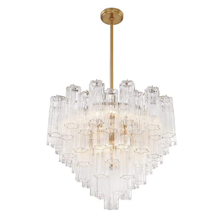 Image 4 Addis 12 Light Aged Brass Chandelier more views