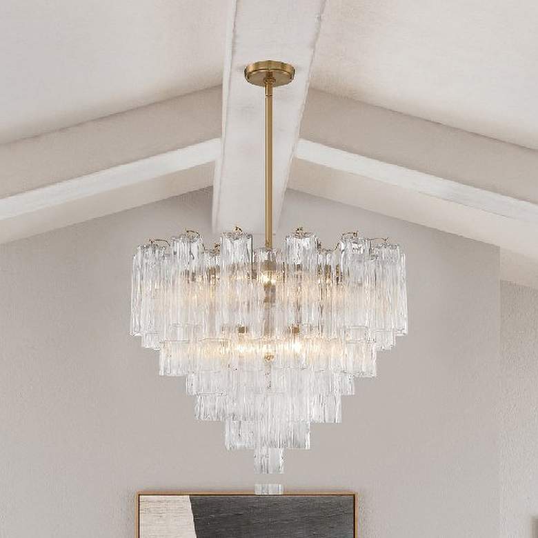 Image 7 Addis 12 Light Aged Brass Chandelier more views