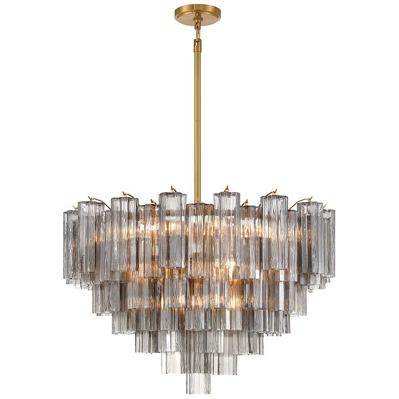 Image 1 Addis 16 Light Aged Brass Chandelier