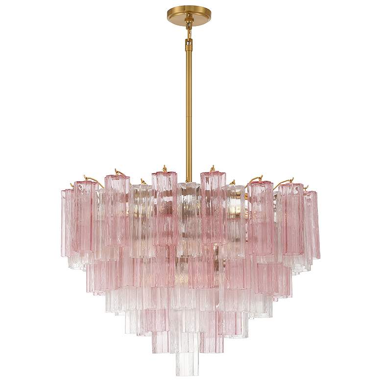 Image 1 Addis 16 Light Aged Brass Chandelier