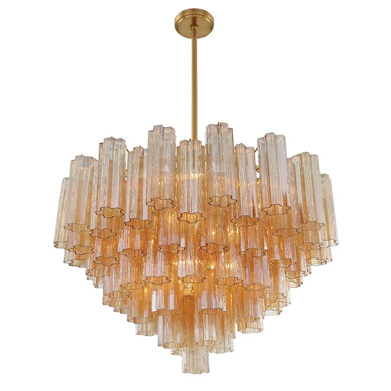 Image 5 Addis 16 Light Aged Brass Chandelier more views